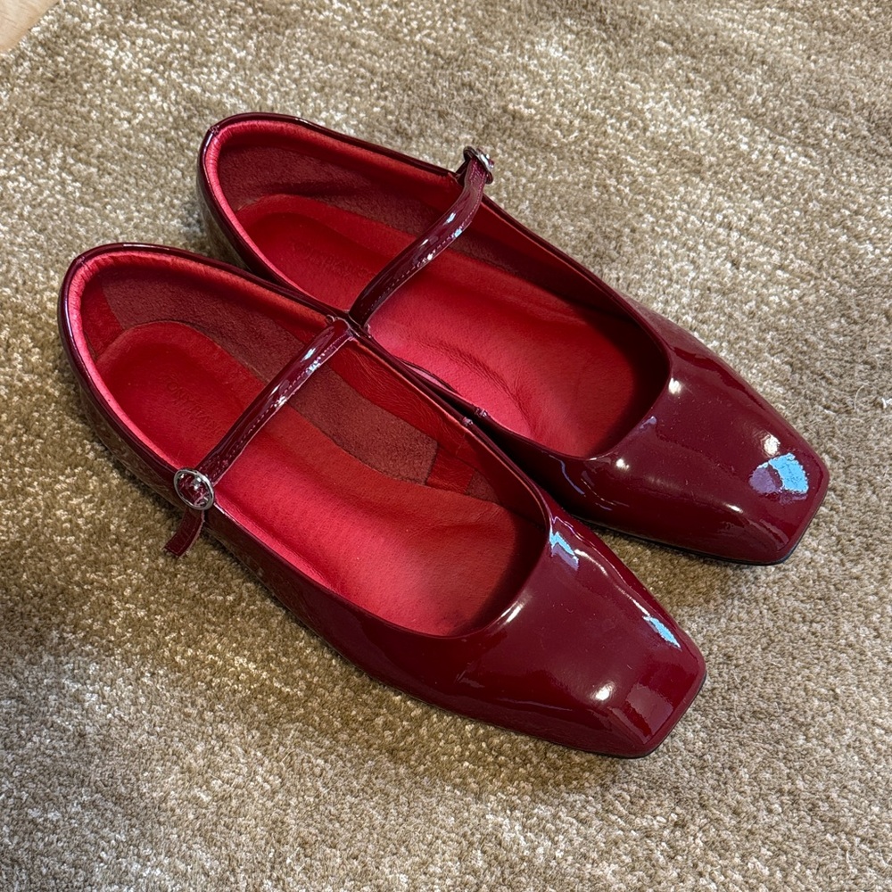 Tony Bianco Patent Leather Mary Jane Flats